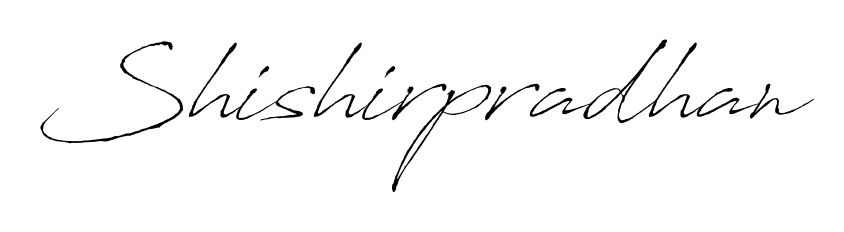 Get an exclusive digital autograph for Shishirpradhan. The Antro_Vectra typeface captures the charm of real penmanship on paper. Shishirpradhan signature style 6 images and pictures png