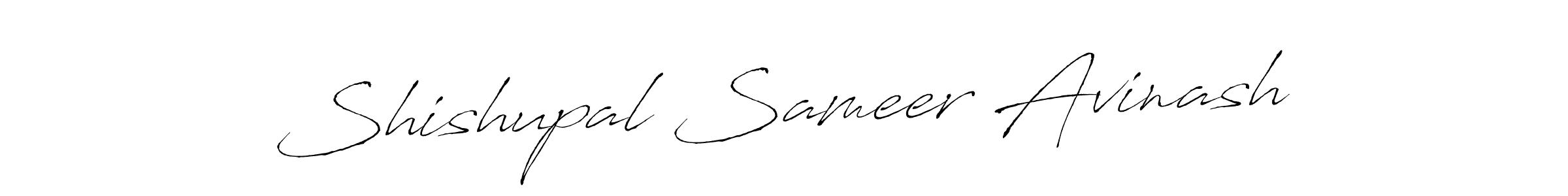 Create a beautiful signature design for name Shishupal Sameer Avinash. With this signature (Antro_Vectra) fonts, you can make a handwritten signature for free. Shishupal Sameer Avinash signature style 6 images and pictures png