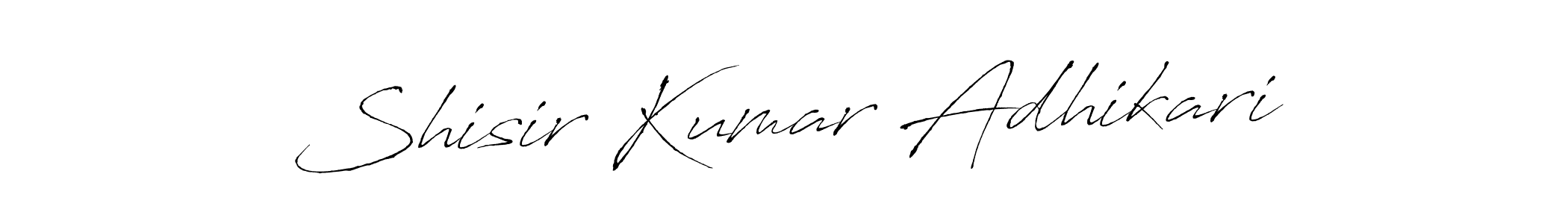 How to make Shisir Kumar Adhikari signature? Antro_Vectra is a professional autograph style. Create handwritten signature for Shisir Kumar Adhikari name. Shisir Kumar Adhikari signature style 6 images and pictures png