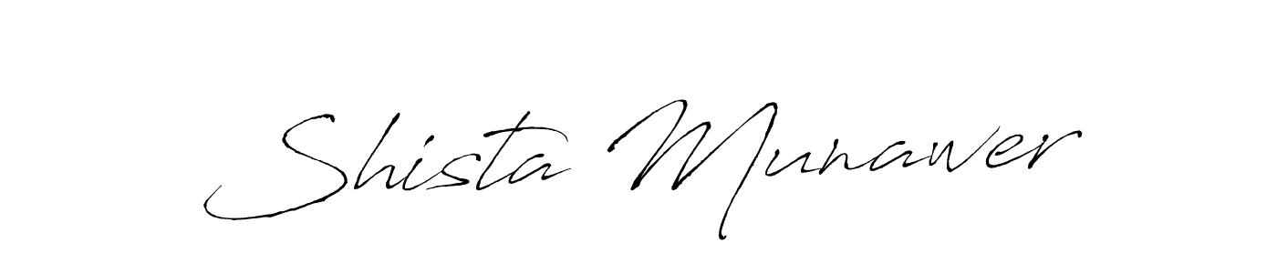 Also You can easily find your signature by using the search form. We will create Shista Munawer name handwritten signature images for you free of cost using Antro_Vectra sign style. Shista Munawer signature style 6 images and pictures png