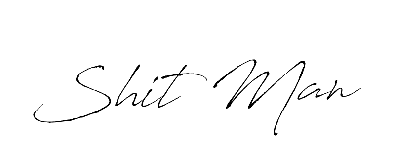 Make a beautiful signature design for name Shit Man. With this signature (Antro_Vectra) style, you can create a handwritten signature for free. Shit Man signature style 6 images and pictures png