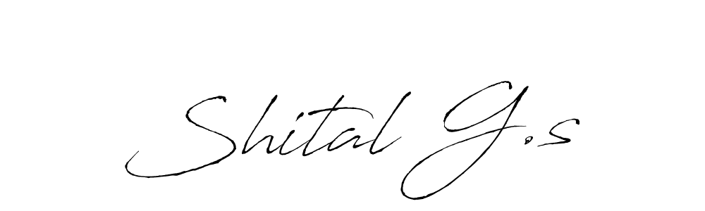 Use a signature maker to create a handwritten signature online. With this signature software, you can design (Antro_Vectra) your own signature for name Shital G.s. Shital G.s signature style 6 images and pictures png