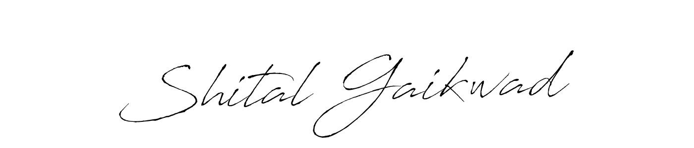 Design your own signature with our free online signature maker. With this signature software, you can create a handwritten (Antro_Vectra) signature for name Shital Gaikwad. Shital Gaikwad signature style 6 images and pictures png
