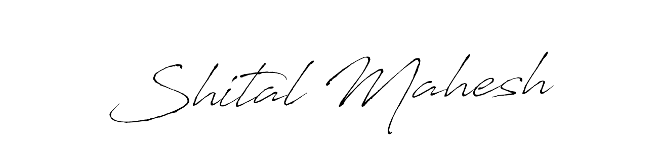Create a beautiful signature design for name Shital Mahesh. With this signature (Antro_Vectra) fonts, you can make a handwritten signature for free. Shital Mahesh signature style 6 images and pictures png