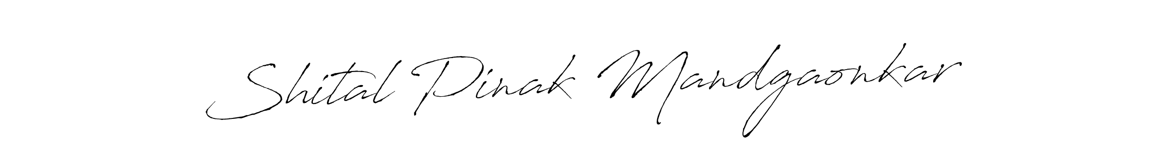 Shital Pinak Mandgaonkar stylish signature style. Best Handwritten Sign (Antro_Vectra) for my name. Handwritten Signature Collection Ideas for my name Shital Pinak Mandgaonkar. Shital Pinak Mandgaonkar signature style 6 images and pictures png