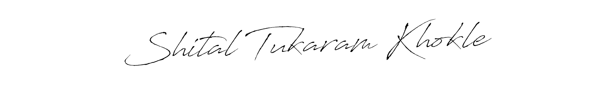 How to make Shital Tukaram Khokle name signature. Use Antro_Vectra style for creating short signs online. This is the latest handwritten sign. Shital Tukaram Khokle signature style 6 images and pictures png