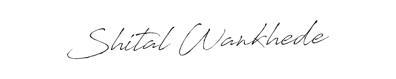 Shital Wankhede stylish signature style. Best Handwritten Sign (Antro_Vectra) for my name. Handwritten Signature Collection Ideas for my name Shital Wankhede. Shital Wankhede signature style 6 images and pictures png