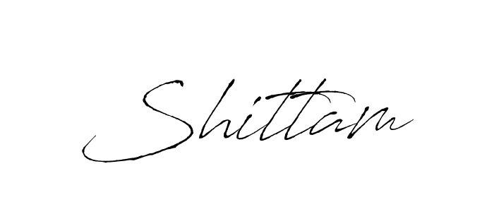 Use a signature maker to create a handwritten signature online. With this signature software, you can design (Antro_Vectra) your own signature for name Shittam. Shittam signature style 6 images and pictures png