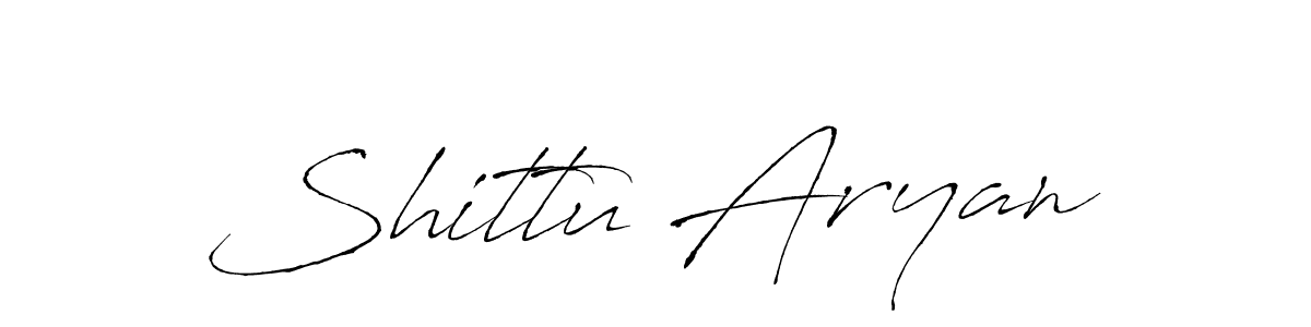 Make a beautiful signature design for name Shittu Aryan. With this signature (Antro_Vectra) style, you can create a handwritten signature for free. Shittu Aryan signature style 6 images and pictures png