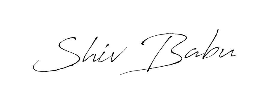 Antro_Vectra is a professional signature style that is perfect for those who want to add a touch of class to their signature. It is also a great choice for those who want to make their signature more unique. Get Shiv Babu name to fancy signature for free. Shiv Babu signature style 6 images and pictures png