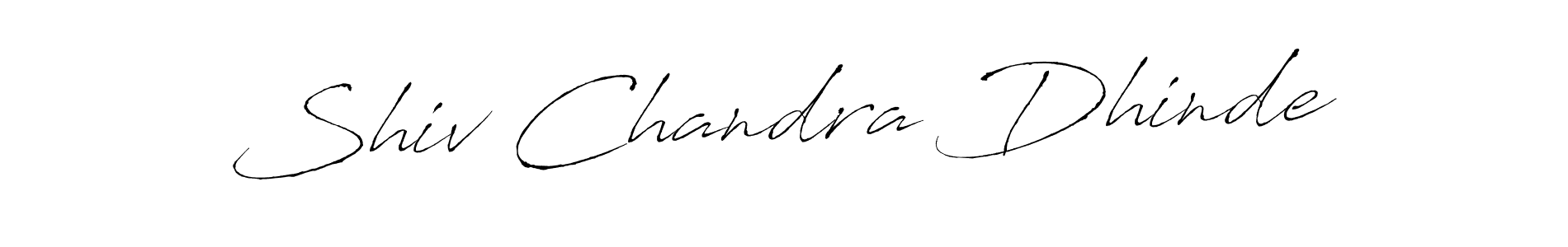 Make a beautiful signature design for name Shiv Chandra Dhinde. With this signature (Antro_Vectra) style, you can create a handwritten signature for free. Shiv Chandra Dhinde signature style 6 images and pictures png