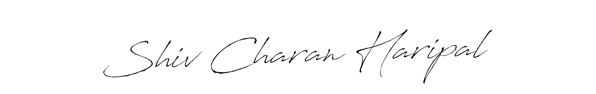 Make a beautiful signature design for name Shiv Charan Haripal. With this signature (Antro_Vectra) style, you can create a handwritten signature for free. Shiv Charan Haripal signature style 6 images and pictures png