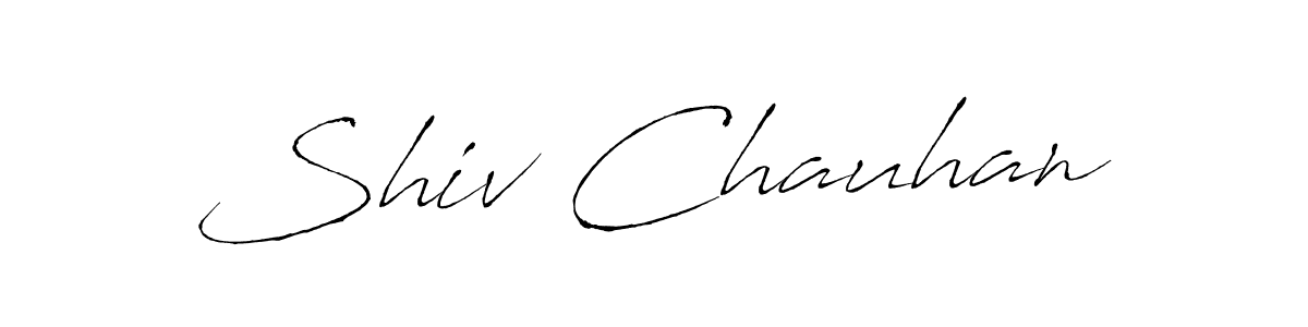 Shiv Chauhan stylish signature style. Best Handwritten Sign (Antro_Vectra) for my name. Handwritten Signature Collection Ideas for my name Shiv Chauhan. Shiv Chauhan signature style 6 images and pictures png