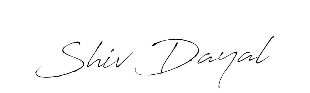 Design your own signature with our free online signature maker. With this signature software, you can create a handwritten (Antro_Vectra) signature for name Shiv Dayal. Shiv Dayal signature style 6 images and pictures png