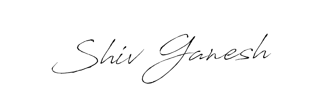 Shiv Ganesh stylish signature style. Best Handwritten Sign (Antro_Vectra) for my name. Handwritten Signature Collection Ideas for my name Shiv Ganesh. Shiv Ganesh signature style 6 images and pictures png