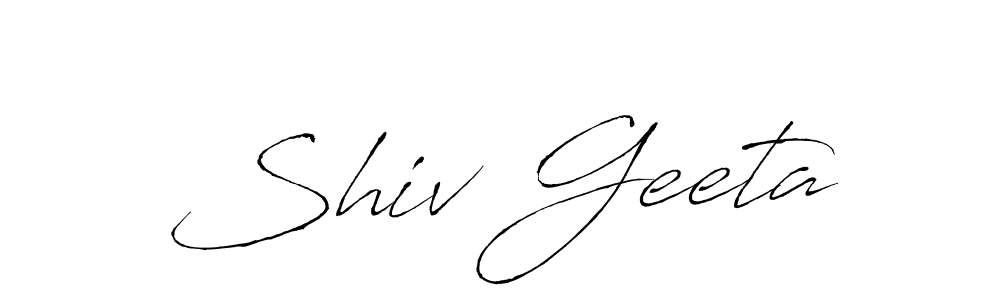 How to make Shiv Geeta signature? Antro_Vectra is a professional autograph style. Create handwritten signature for Shiv Geeta name. Shiv Geeta signature style 6 images and pictures png