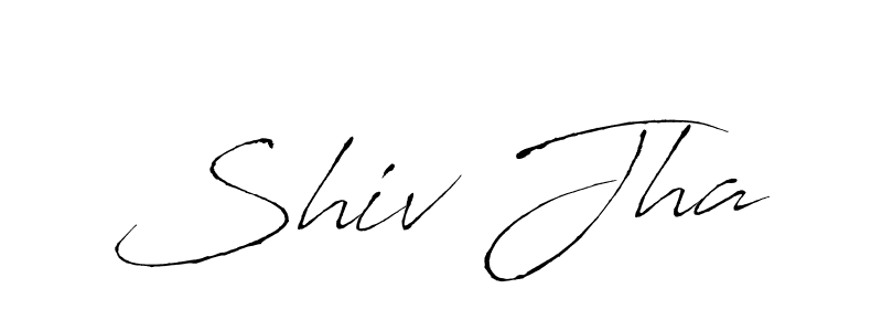 Use a signature maker to create a handwritten signature online. With this signature software, you can design (Antro_Vectra) your own signature for name Shiv Jha. Shiv Jha signature style 6 images and pictures png