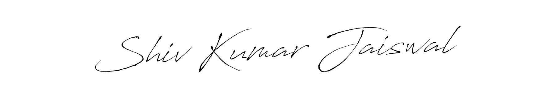 Design your own signature with our free online signature maker. With this signature software, you can create a handwritten (Antro_Vectra) signature for name Shiv Kumar Jaiswal. Shiv Kumar Jaiswal signature style 6 images and pictures png