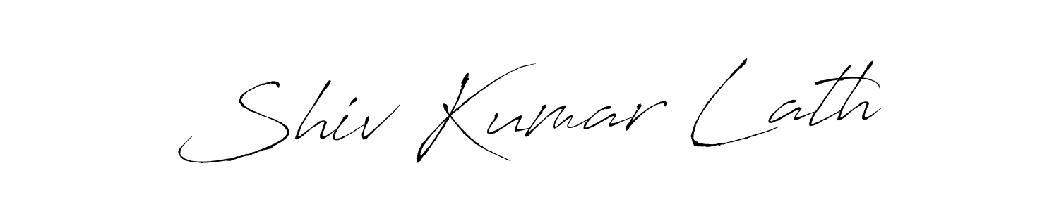 Create a beautiful signature design for name Shiv Kumar Lath. With this signature (Antro_Vectra) fonts, you can make a handwritten signature for free. Shiv Kumar Lath signature style 6 images and pictures png