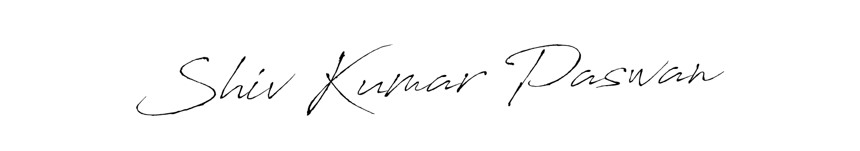 Create a beautiful signature design for name Shiv Kumar Paswan. With this signature (Antro_Vectra) fonts, you can make a handwritten signature for free. Shiv Kumar Paswan signature style 6 images and pictures png