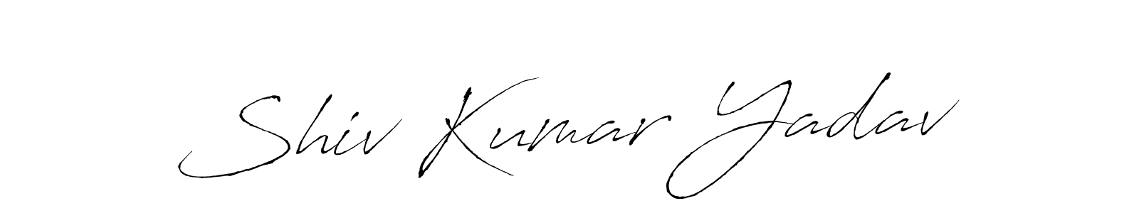 Make a beautiful signature design for name Shiv Kumar Yadav. With this signature (Antro_Vectra) style, you can create a handwritten signature for free. Shiv Kumar Yadav signature style 6 images and pictures png