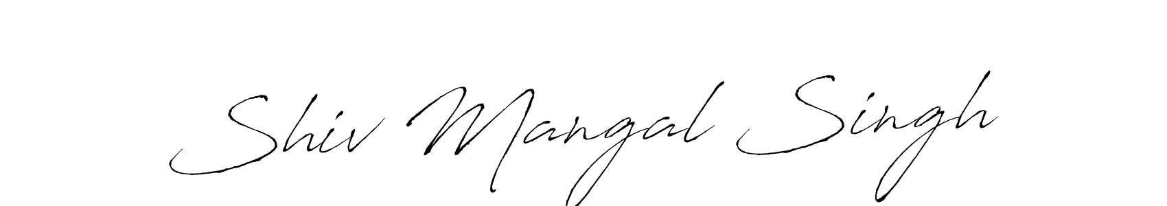 Also we have Shiv Mangal Singh name is the best signature style. Create professional handwritten signature collection using Antro_Vectra autograph style. Shiv Mangal Singh signature style 6 images and pictures png