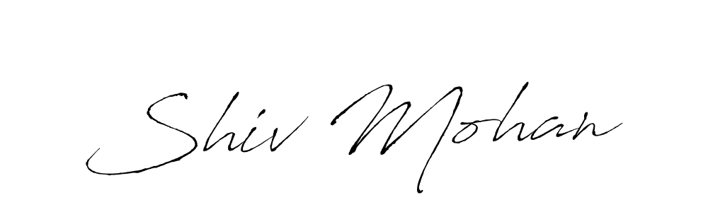 Make a beautiful signature design for name Shiv Mohan. With this signature (Antro_Vectra) style, you can create a handwritten signature for free. Shiv Mohan signature style 6 images and pictures png