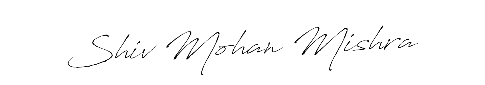 Also we have Shiv Mohan Mishra name is the best signature style. Create professional handwritten signature collection using Antro_Vectra autograph style. Shiv Mohan Mishra signature style 6 images and pictures png