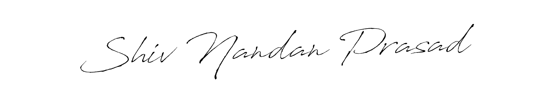 Create a beautiful signature design for name Shiv Nandan Prasad. With this signature (Antro_Vectra) fonts, you can make a handwritten signature for free. Shiv Nandan Prasad signature style 6 images and pictures png