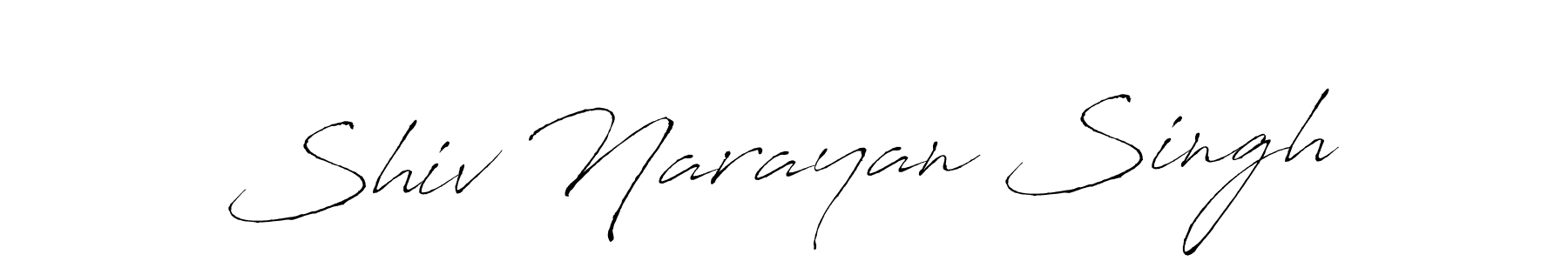 Make a beautiful signature design for name Shiv Narayan Singh. With this signature (Antro_Vectra) style, you can create a handwritten signature for free. Shiv Narayan Singh signature style 6 images and pictures png