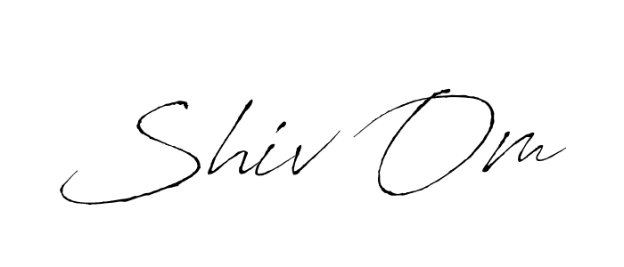 Design your own signature with our free online signature maker. With this signature software, you can create a handwritten (Antro_Vectra) signature for name Shiv Om. Shiv Om signature style 6 images and pictures png