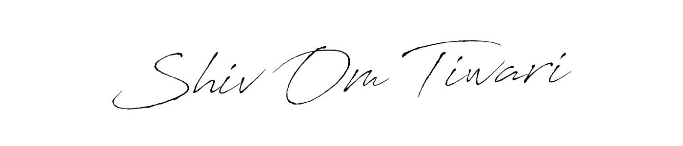 Make a beautiful signature design for name Shiv Om Tiwari. With this signature (Antro_Vectra) style, you can create a handwritten signature for free. Shiv Om Tiwari signature style 6 images and pictures png