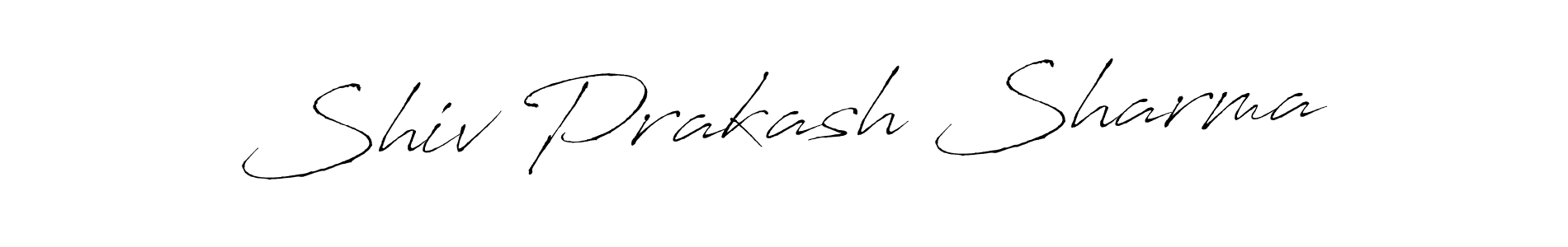 Design your own signature with our free online signature maker. With this signature software, you can create a handwritten (Antro_Vectra) signature for name Shiv Prakash Sharma. Shiv Prakash Sharma signature style 6 images and pictures png