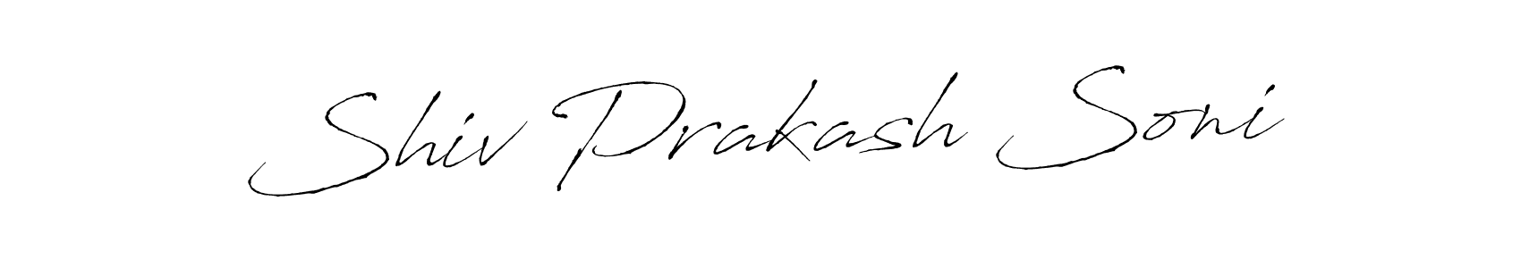 Also we have Shiv Prakash Soni name is the best signature style. Create professional handwritten signature collection using Antro_Vectra autograph style. Shiv Prakash Soni signature style 6 images and pictures png