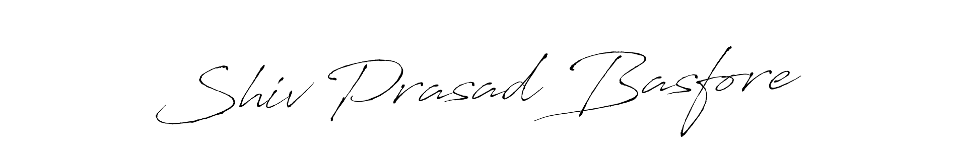 Shiv Prasad Basfore stylish signature style. Best Handwritten Sign (Antro_Vectra) for my name. Handwritten Signature Collection Ideas for my name Shiv Prasad Basfore. Shiv Prasad Basfore signature style 6 images and pictures png