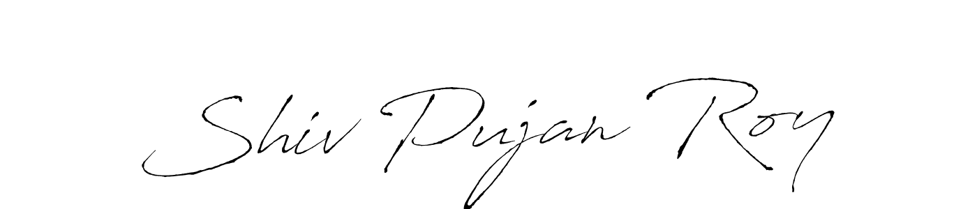 Make a beautiful signature design for name Shiv Pujan Roy. With this signature (Antro_Vectra) style, you can create a handwritten signature for free. Shiv Pujan Roy signature style 6 images and pictures png