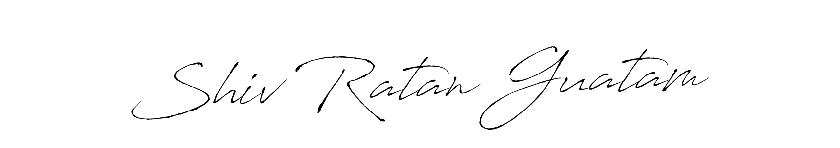 Create a beautiful signature design for name Shiv Ratan Guatam. With this signature (Antro_Vectra) fonts, you can make a handwritten signature for free. Shiv Ratan Guatam signature style 6 images and pictures png