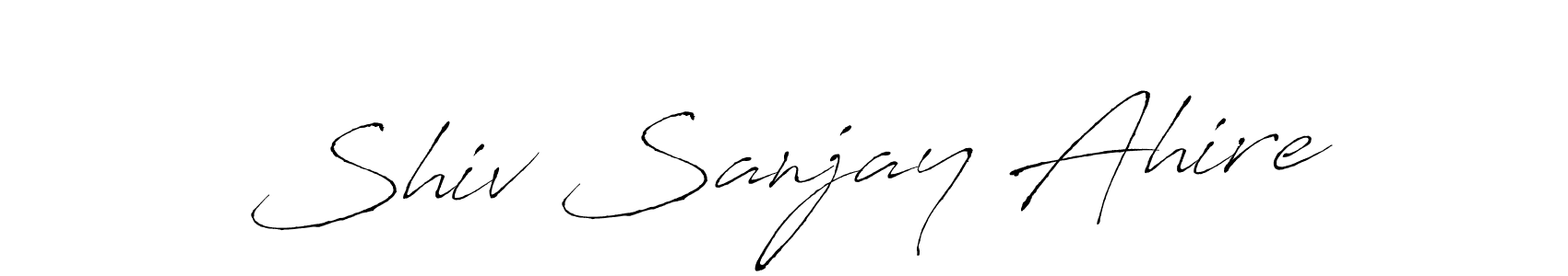 Use a signature maker to create a handwritten signature online. With this signature software, you can design (Antro_Vectra) your own signature for name Shiv Sanjay Ahire. Shiv Sanjay Ahire signature style 6 images and pictures png