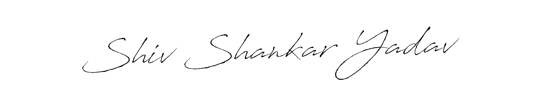 Make a beautiful signature design for name Shiv Shankar Yadav. With this signature (Antro_Vectra) style, you can create a handwritten signature for free. Shiv Shankar Yadav signature style 6 images and pictures png