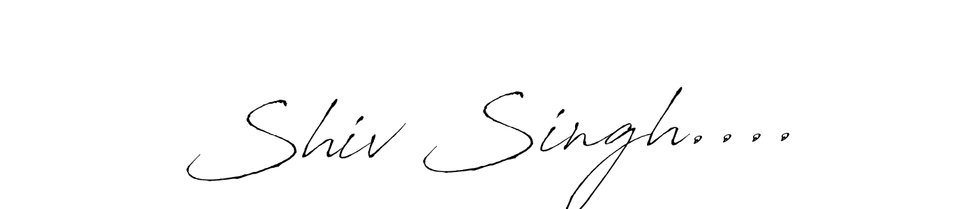 It looks lik you need a new signature style for name Shiv Singh..... Design unique handwritten (Antro_Vectra) signature with our free signature maker in just a few clicks. Shiv Singh.... signature style 6 images and pictures png