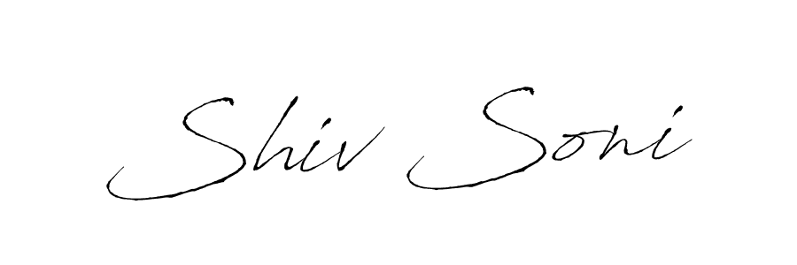 Create a beautiful signature design for name Shiv Soni. With this signature (Antro_Vectra) fonts, you can make a handwritten signature for free. Shiv Soni signature style 6 images and pictures png