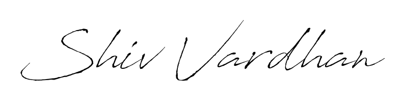 Practice writing Shiv Vardhan with the flow of Antro_Vectra lettering. A fantastic source of inspiration for developing your personal signature style. Shiv Vardhan signature style 6 images and pictures png
