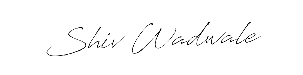 You should practise on your own different ways (Antro_Vectra) to write your name (Shiv Wadwale) in signature. don't let someone else do it for you. Shiv Wadwale signature style 6 images and pictures png