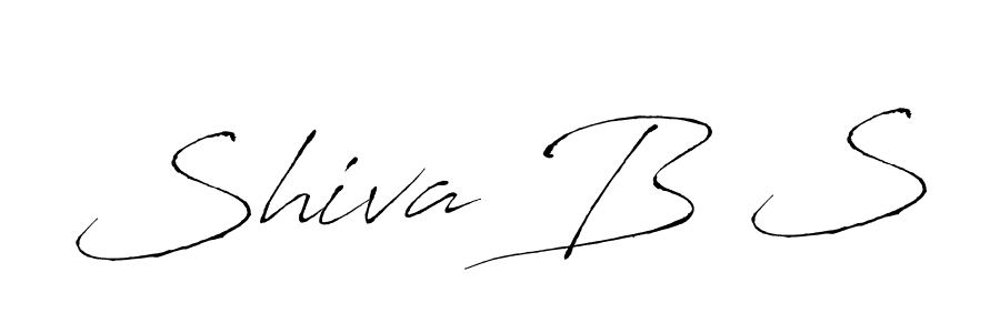 Make a beautiful signature design for name Shiva B S. With this signature (Antro_Vectra) style, you can create a handwritten signature for free. Shiva B S signature style 6 images and pictures png