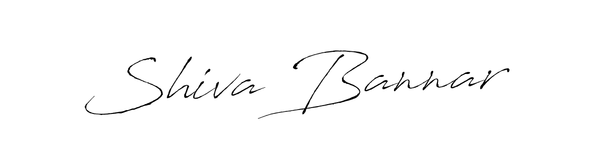 Make a beautiful signature design for name Shiva Bannar. With this signature (Antro_Vectra) style, you can create a handwritten signature for free. Shiva Bannar signature style 6 images and pictures png