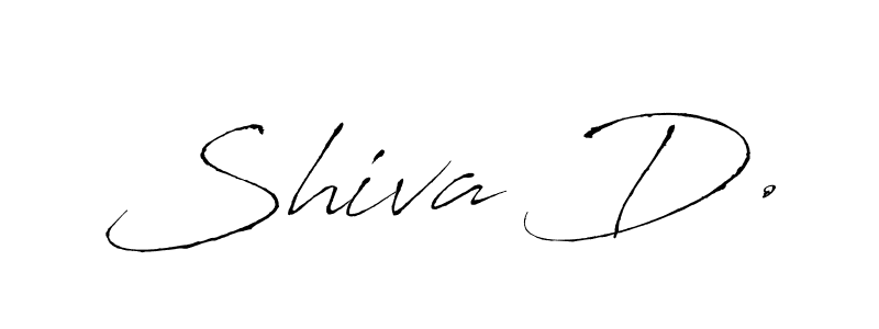 Create a beautiful signature design for name Shiva D.. With this signature (Antro_Vectra) fonts, you can make a handwritten signature for free. Shiva D. signature style 6 images and pictures png