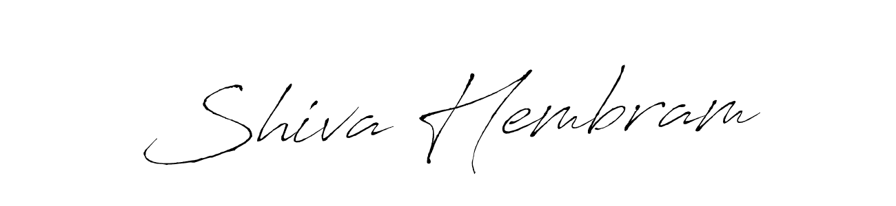 This is the best signature style for the Shiva Hembram name. Also you like these signature font (Antro_Vectra). Mix name signature. Shiva Hembram signature style 6 images and pictures png