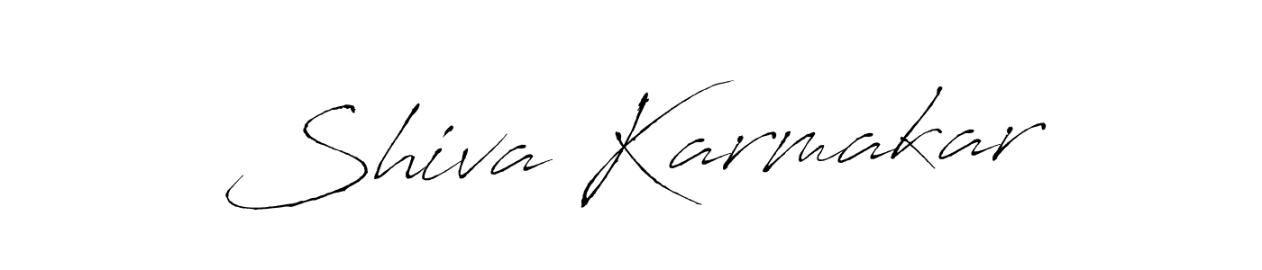 Make a beautiful signature design for name Shiva Karmakar. With this signature (Antro_Vectra) style, you can create a handwritten signature for free. Shiva Karmakar signature style 6 images and pictures png