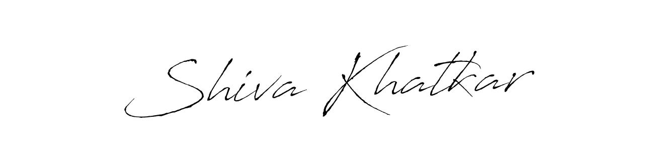 Shiva Khatkar stylish signature style. Best Handwritten Sign (Antro_Vectra) for my name. Handwritten Signature Collection Ideas for my name Shiva Khatkar. Shiva Khatkar signature style 6 images and pictures png