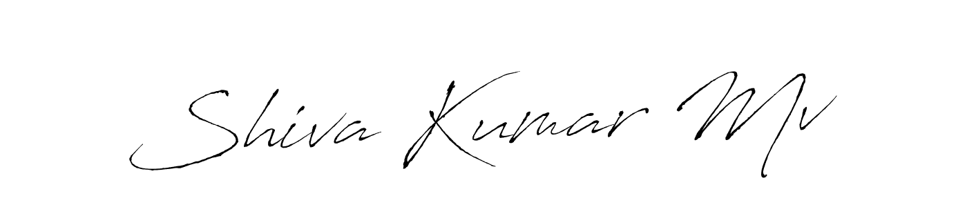 Shiva Kumar Mv stylish signature style. Best Handwritten Sign (Antro_Vectra) for my name. Handwritten Signature Collection Ideas for my name Shiva Kumar Mv. Shiva Kumar Mv signature style 6 images and pictures png